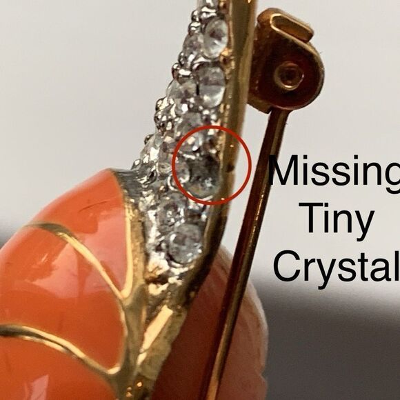 Vintage KJL Kenneth Lane - 2 Pairs of Earrings & Bonus Snail Brooch Pin - 70s 80 - Picture 9 of 9